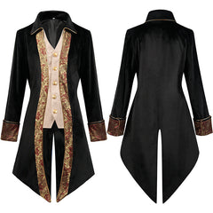 Men's Middle Ages Gothic Victorian Era Jacket Uniform