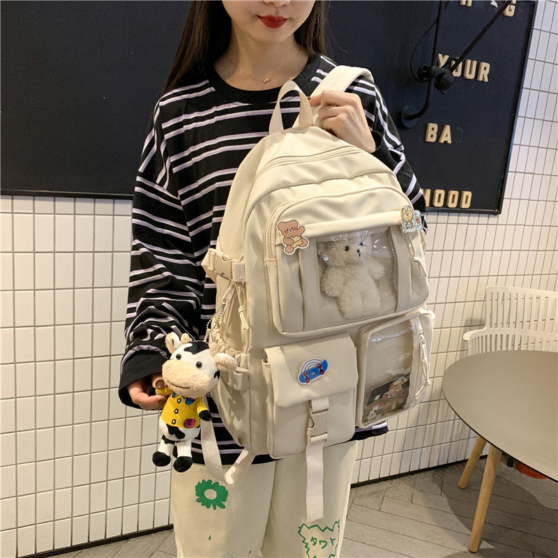 Korean Style Harajuku Students Large-capacity Backpack