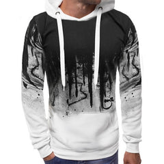 Cool Men's 3D Splashed Ink Graffiti Sports Hoodie