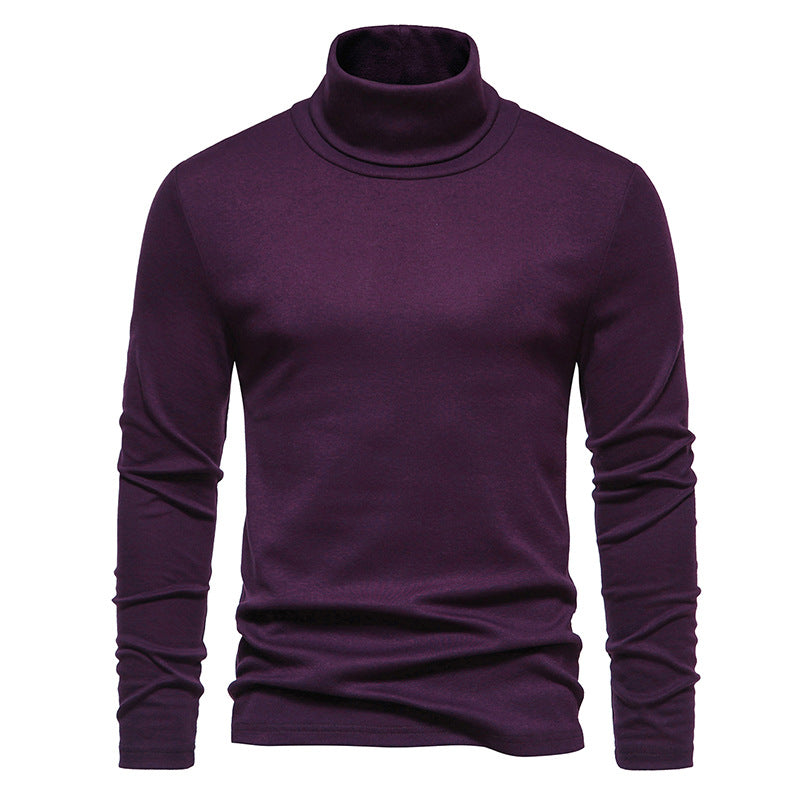 Men's Fashion High Neck Fleece Fit Base Shirt