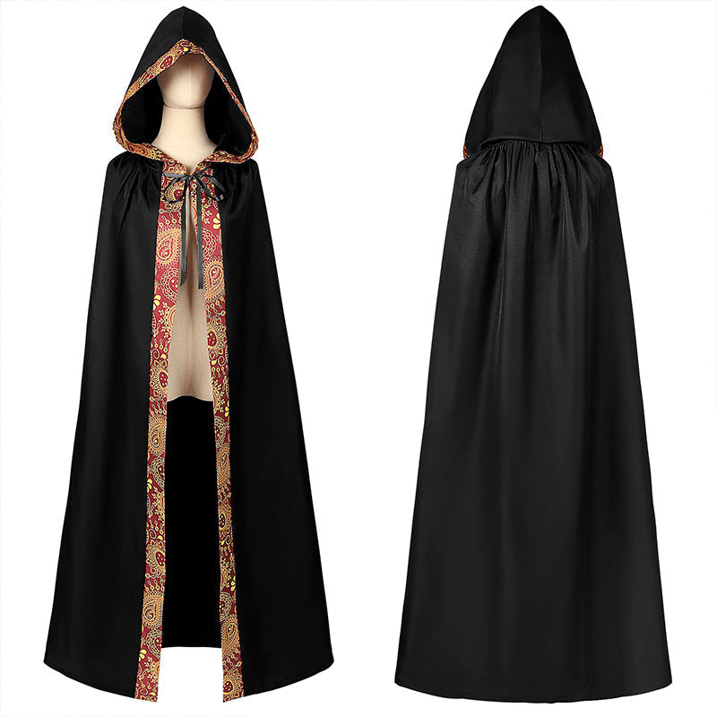 Trendy Unisex Multi Color Medieval Long Cloak