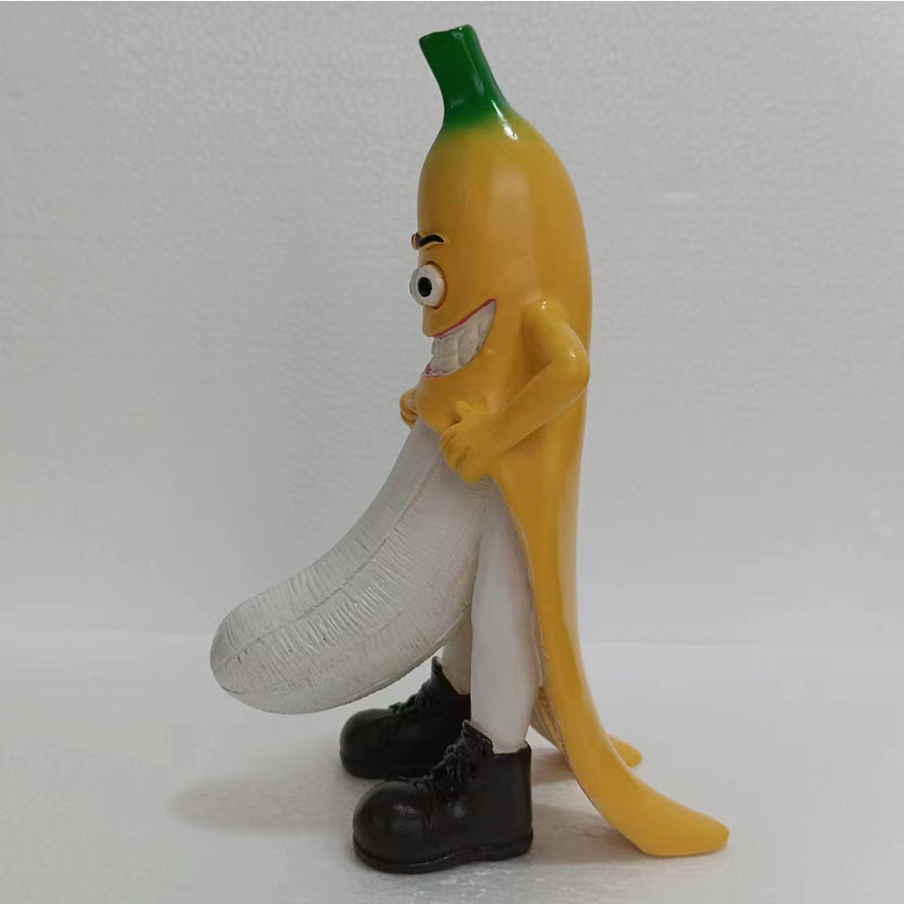 Evil Banana Man Statues Decor