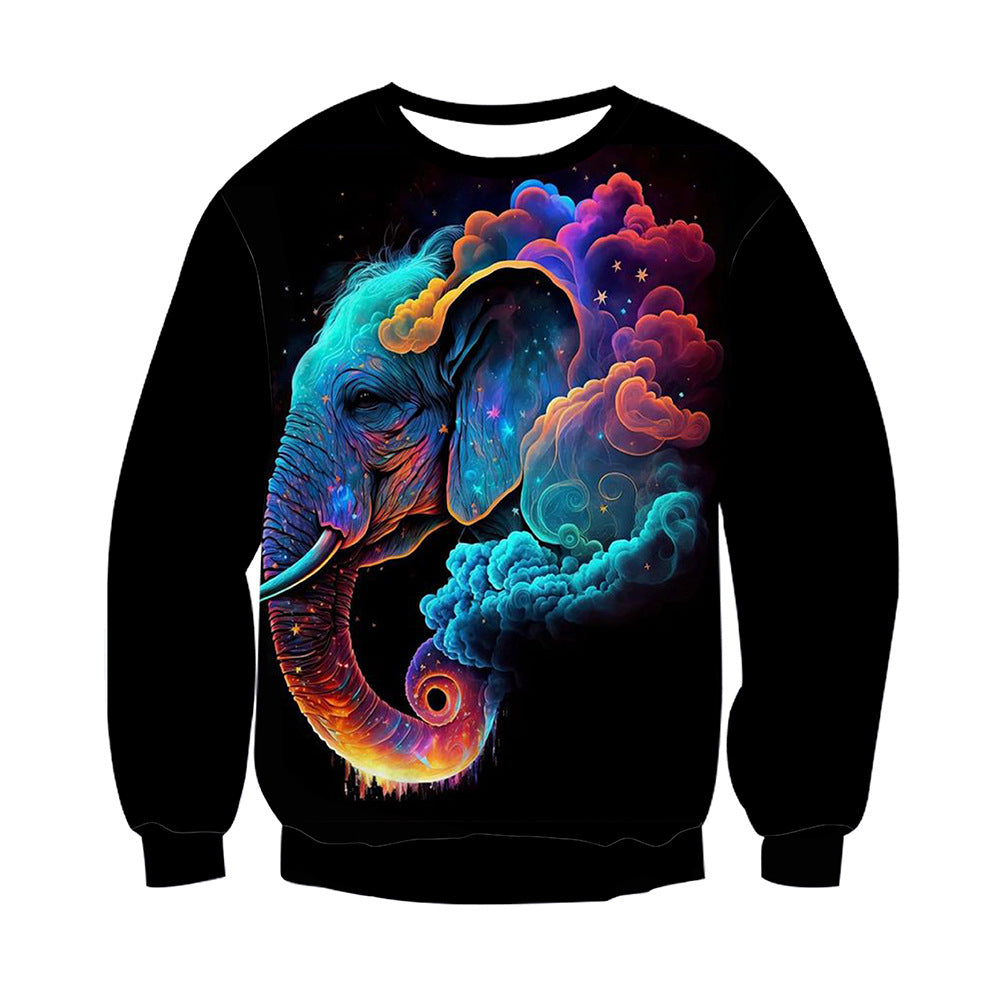 Trendy 3D Print Cool Animal Long Sleeved Sweatshirt