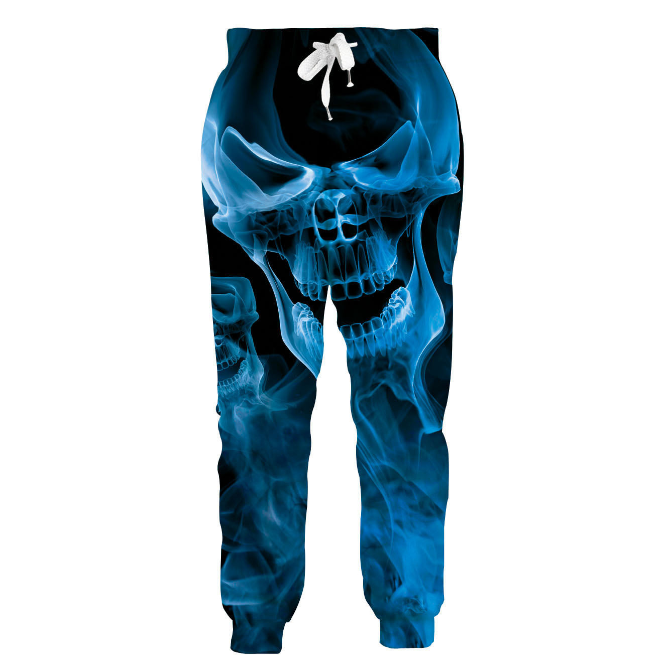 Men's Flame Skeleton 3D Printed Loose Pants