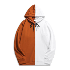 Unisex Casual Sports Contrast Color Block Hoodie