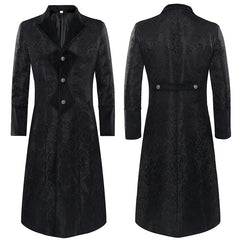 Retro Style Steampunk Lapel Long Jacket Uniform