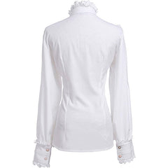 Retro Style Women's Gothic Bow-knot Long Sleeve Shirt