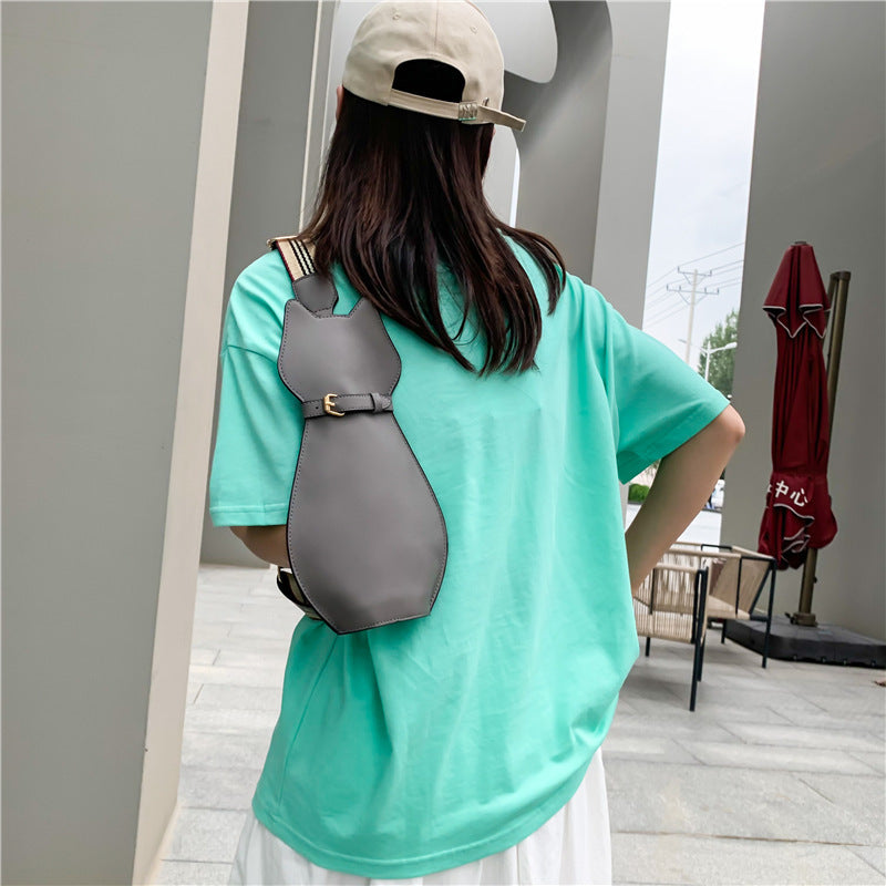 Women's Cute Dog Shoulder Strap Chest Bag