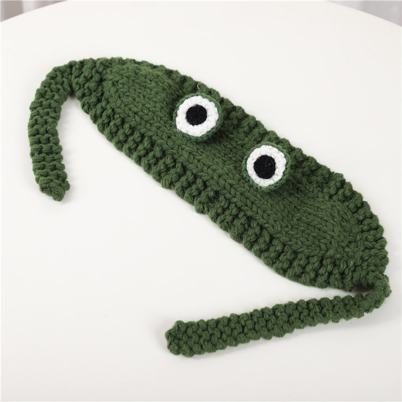 Cute Frog Knitted Hat Headwear