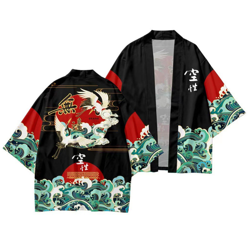 Japanese Ukiyo-e Style Creative Demon Cosplay Kimono