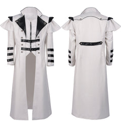 Stylish Medieval Palace Zipper Split Long Windbreaker Jacket Uniform