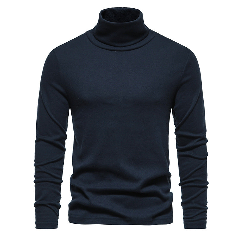 Men's Fashion High Neck Fleece Fit Base Shirt