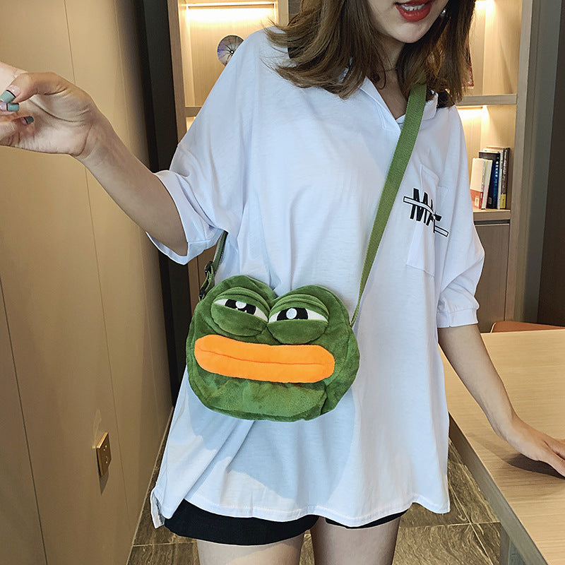 Funny and Cute Pepe The Frog Shoulder Bag