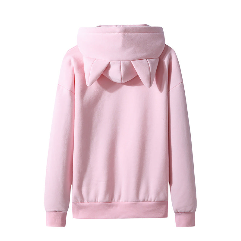 Cute Girls Cat Ears Design Hoodie