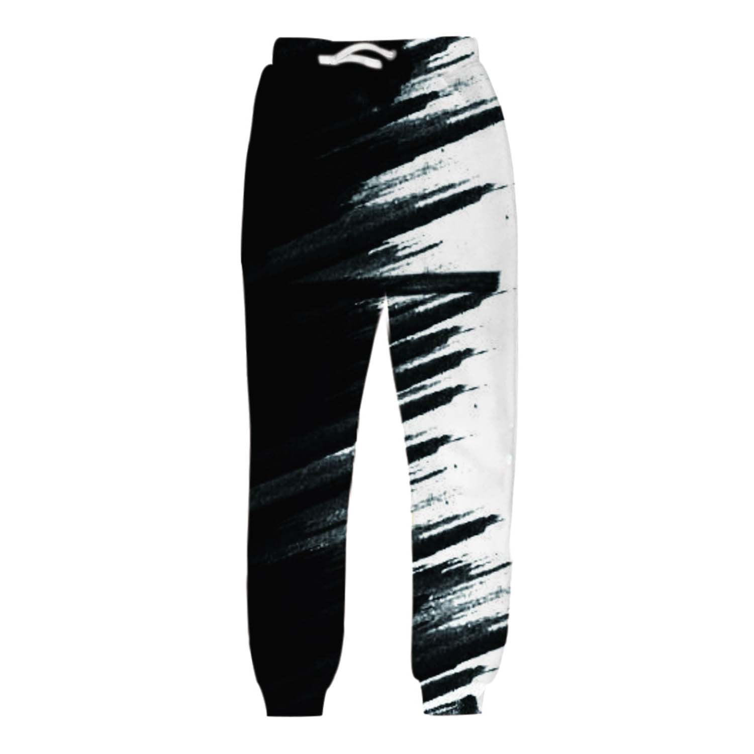 Unisex Casual Planet Digital Print Straight Leg Sweatpants