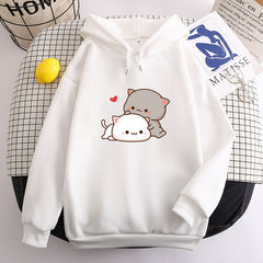 Cute Cartoon Bear Candy Color Slim Hoodie