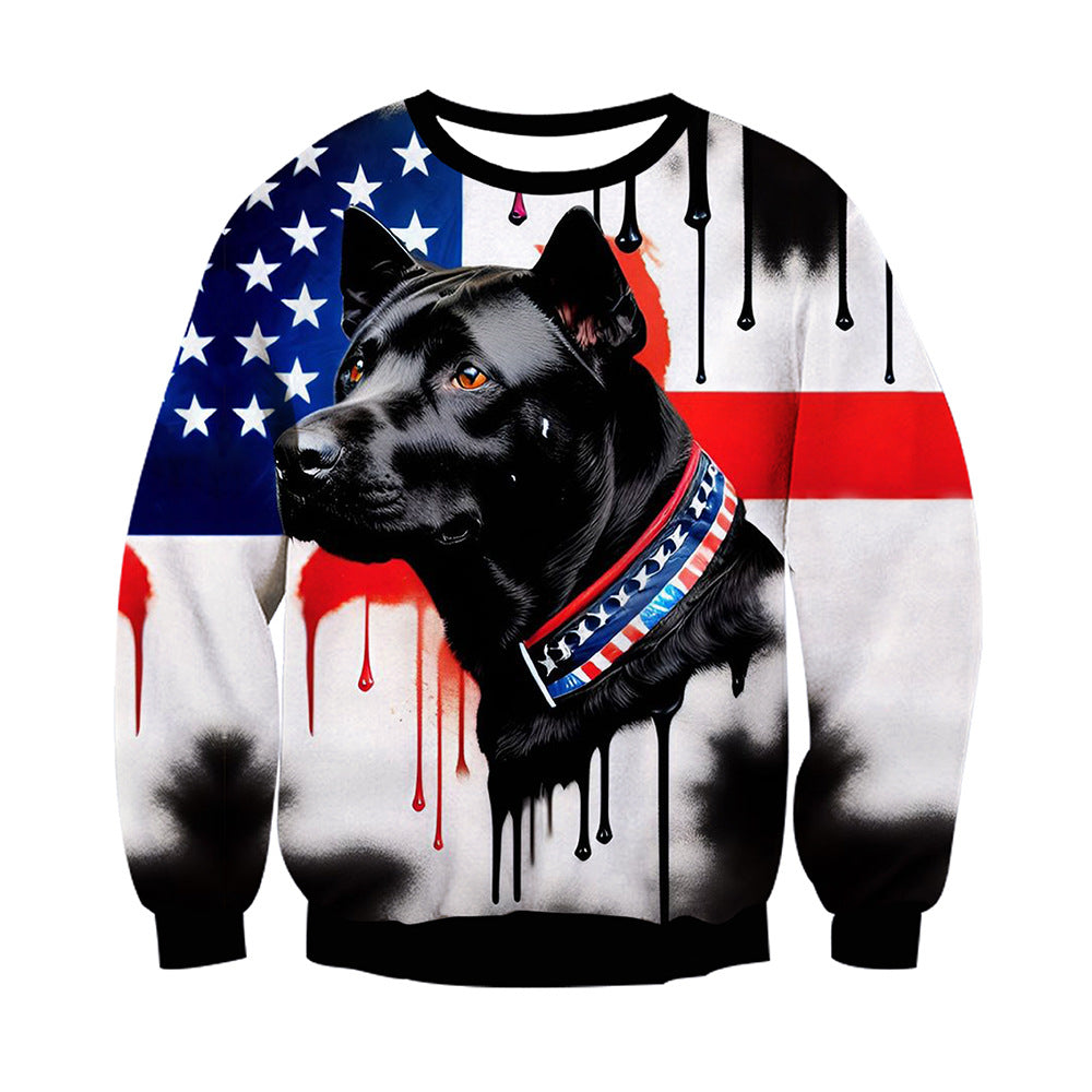 Trendy 3D Print Cool Animal Long Sleeved Sweatshirt