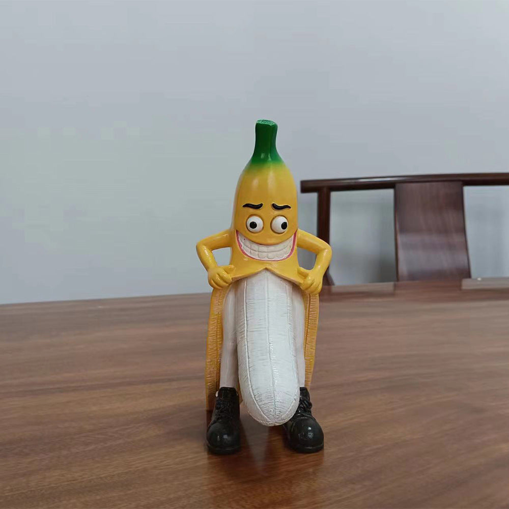 Evil Banana Man Statues Decor