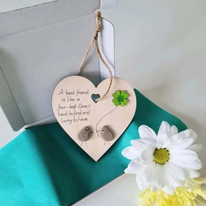 Wooden Heart Thank You Gift