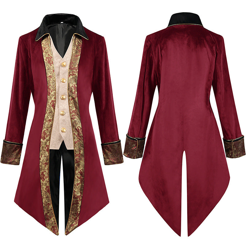 Men's Steampunk Medieval Gothic Victorian Era Coat