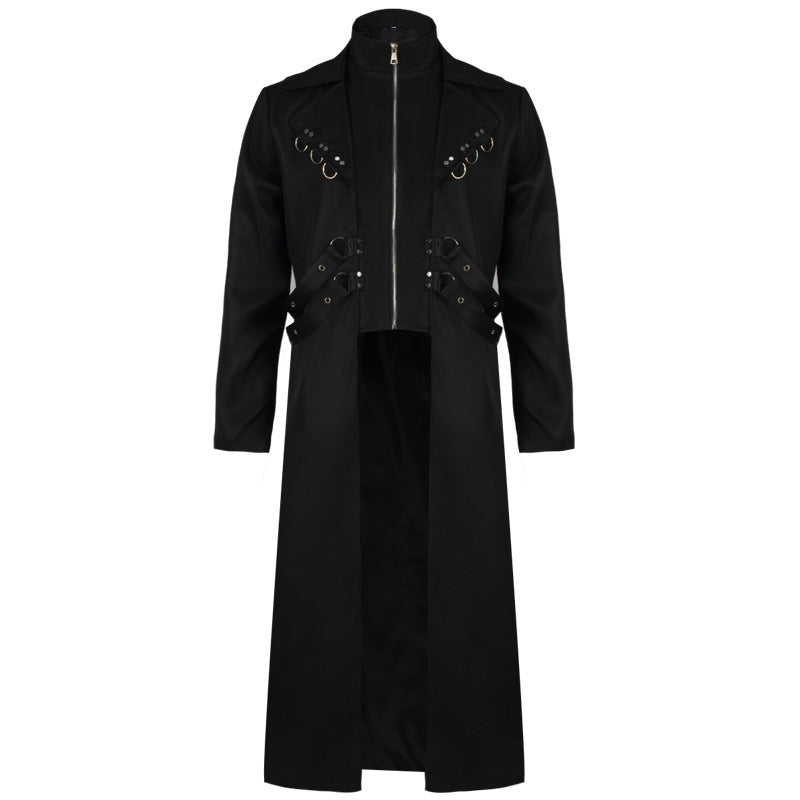 Chic Men's Medieval Renaissance Costume Long Coat