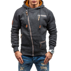 Chic Men's Side Zipper Pocket Hoodie