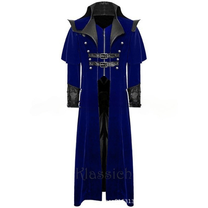 Gothic Men's Stage Performance Vampire Coat Costume