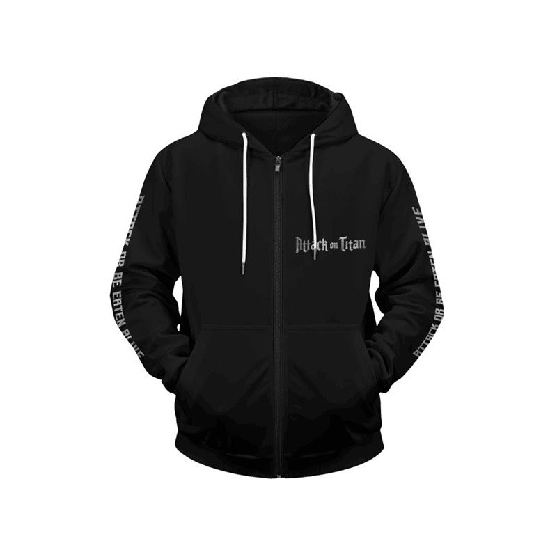 Unisex Anime Giant 3D Printed Cosplay Zip Up Hoodie