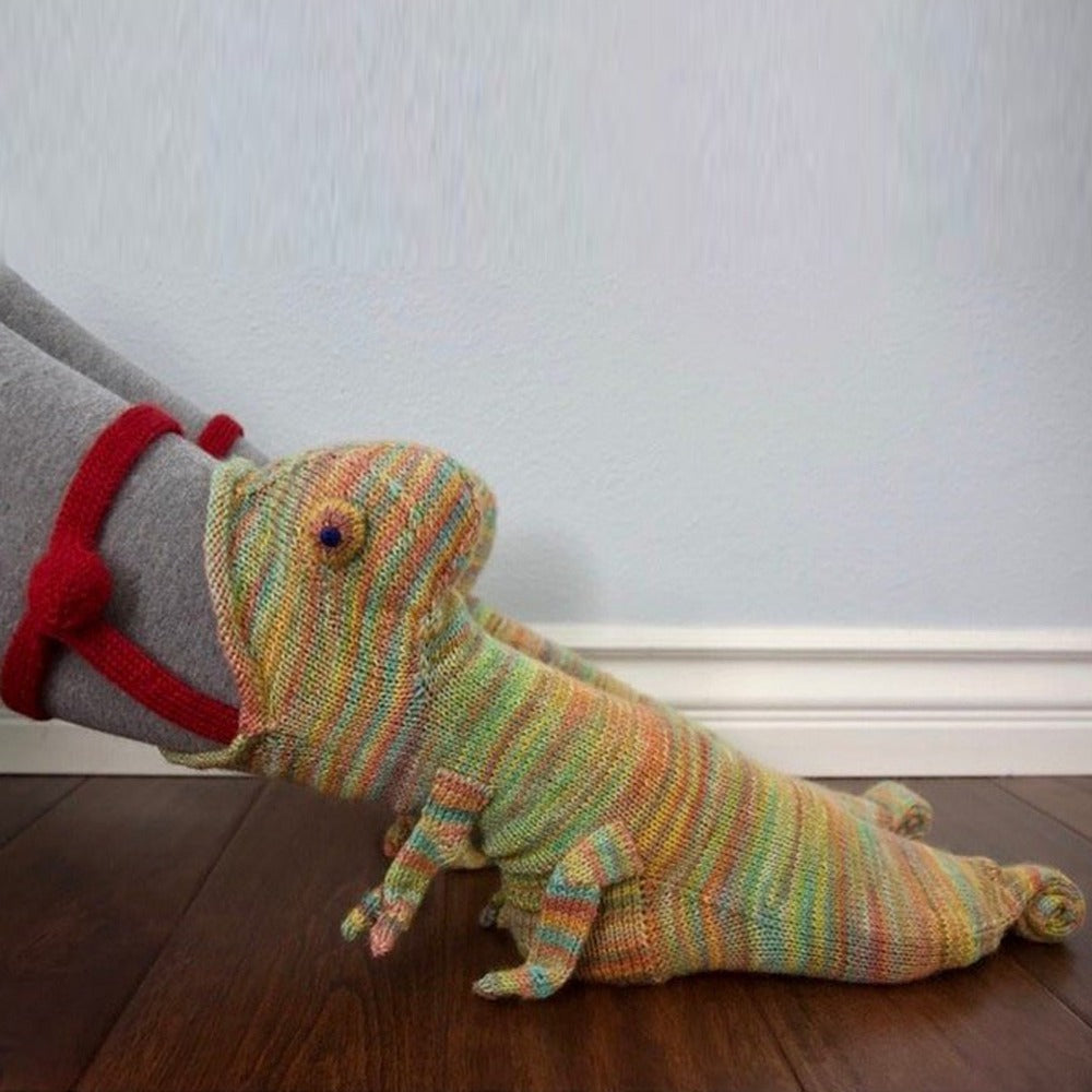 Knit Crocodile Socks