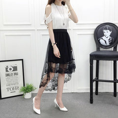 Women's Sexy Lace Mesh Summer Skirt