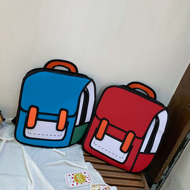 Three-dimensional Cartoon Shoulder Backpack