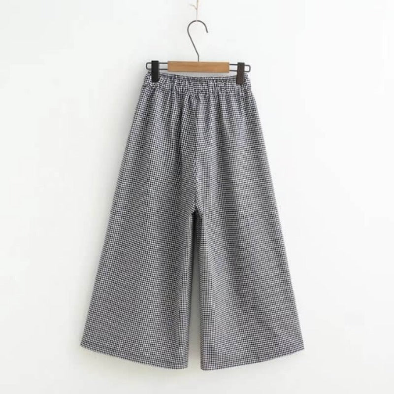 Japanese Academy Style Casual Wide Leg Pants