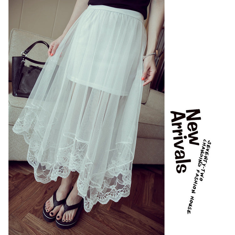 Women's Sexy Lace Mesh Summer Skirt