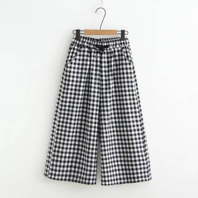 Japanese Academy Style Casual Wide Leg Pants