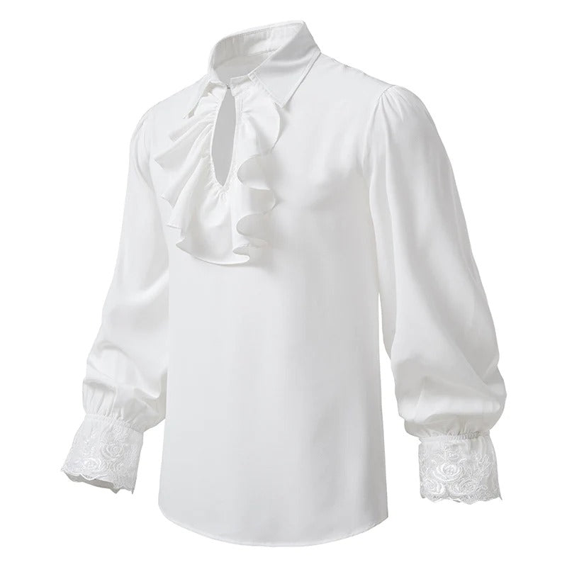 Renaissance Men's Vampire Steampunk Ruffled Costume Shirt – TTAesthetic