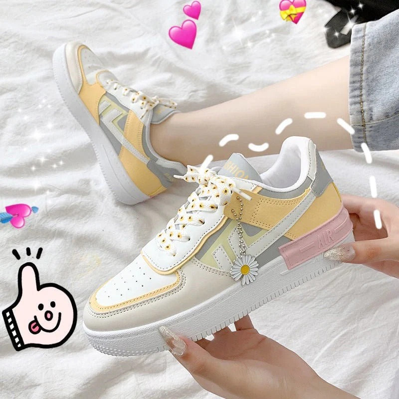 Korean Fashion Candy Color Round Toe Student Shoes