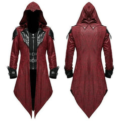 Chic Retro Men's Gothic Medieval Patchwork Jacket