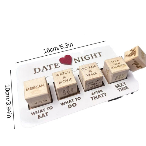 Trendy Wooden Date Night Dice