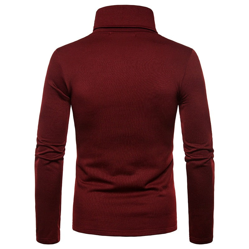 Men's Fit Warm High Neck Long Sleeve Shirt