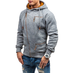 Chic Men's Side Zipper Pocket Hoodie