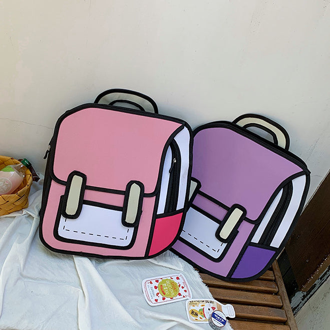 Three-dimensional Cartoon Shoulder Backpack