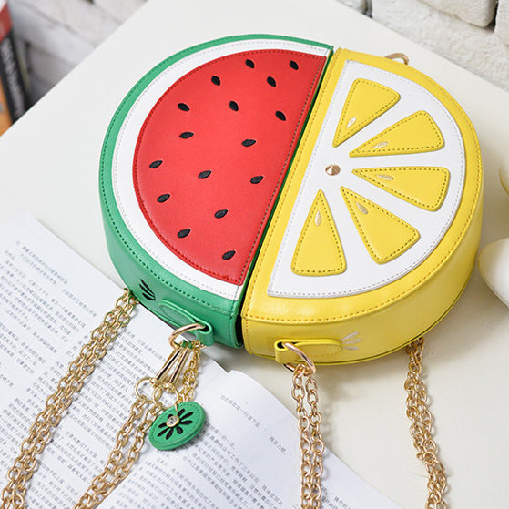 Women's Watermelon Fruit Shaped Shoulder Bag