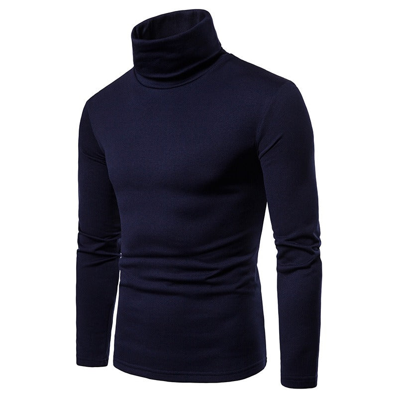 Men's Fit Warm High Neck Long Sleeve Shirt