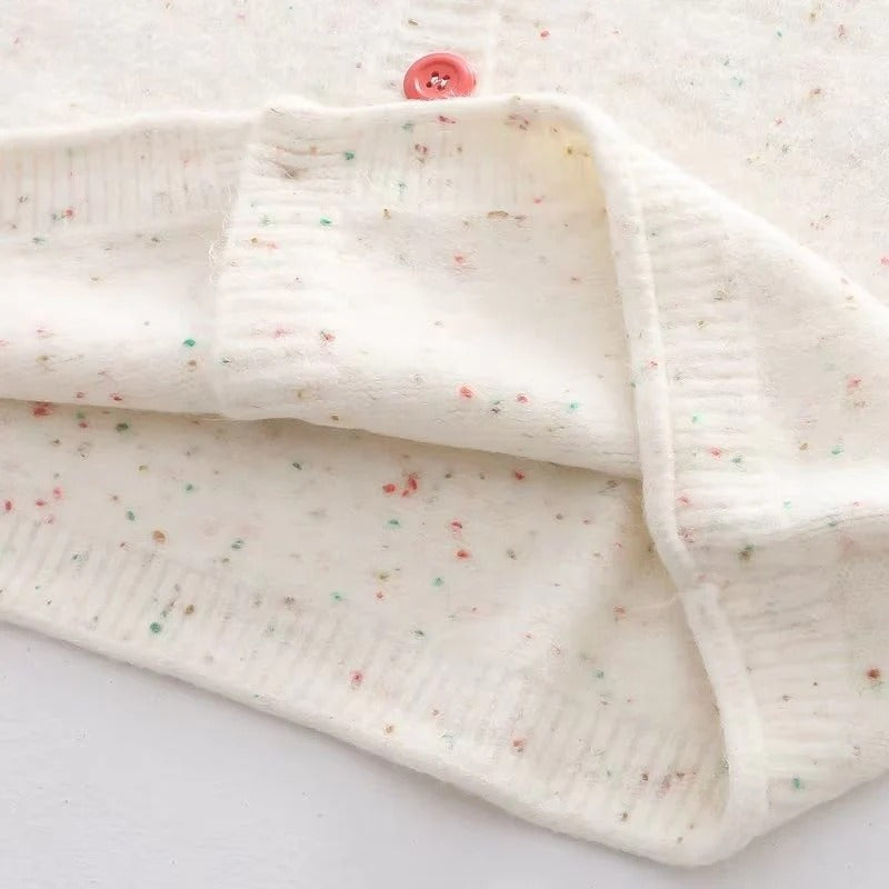 Aesthetic Polka Dots Candy Color Warm Cardigan