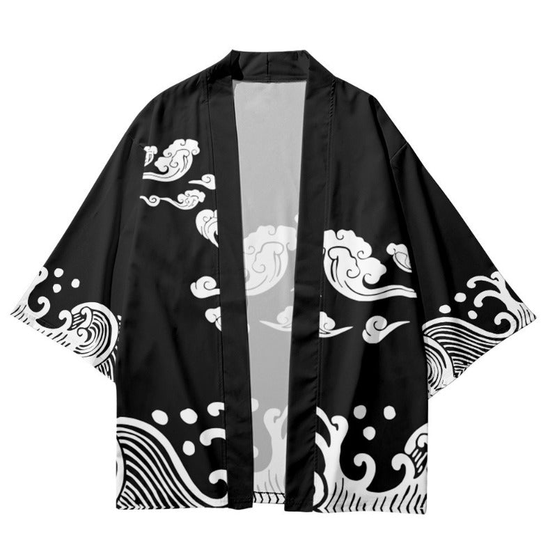 Japanese Ukiyo-e Style Creative Demon Cosplay Kimono