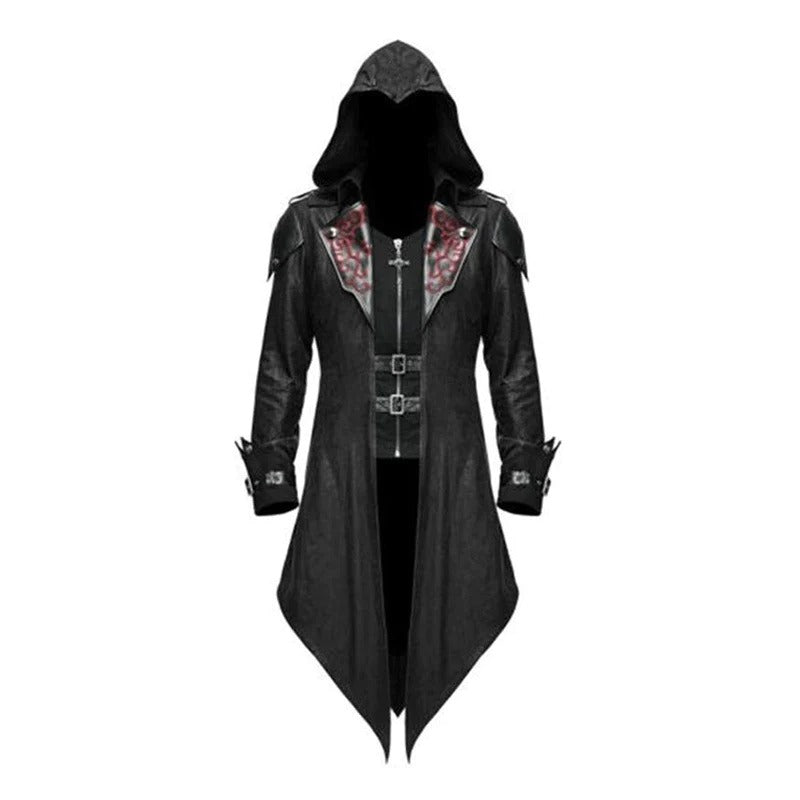 Chic Retro Men's Gothic Medieval Patchwork Jacket