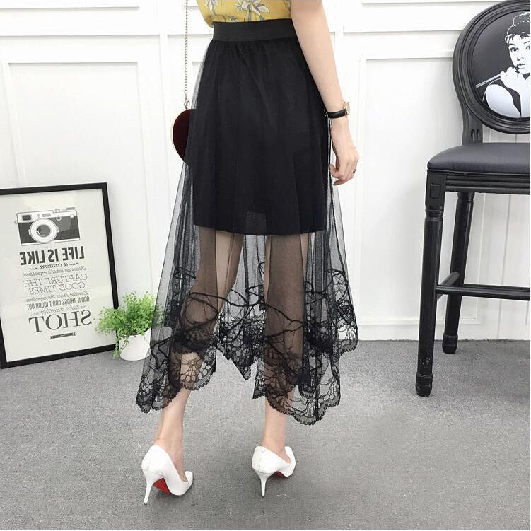 Women's Sexy Lace Mesh Summer Skirt