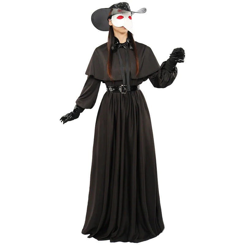 Unisex Medieval Steampunk Style Plague Doctor Cosplay Costume