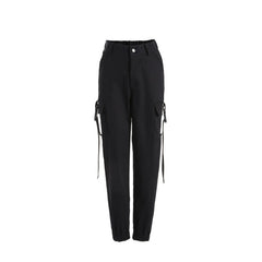 Casual Women's Ribbon Buckle Harem Pants