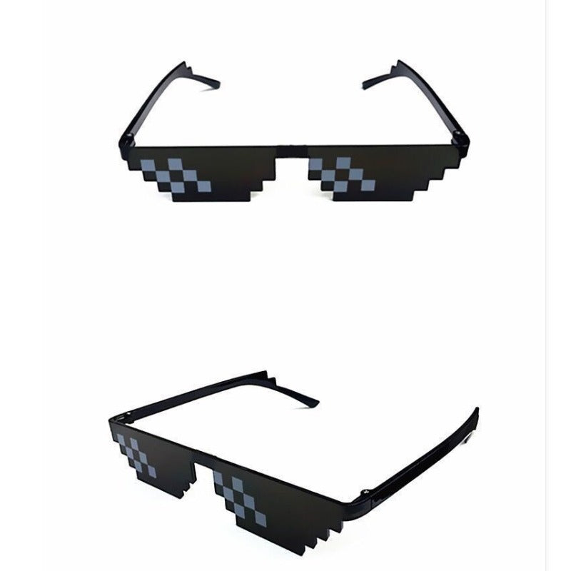 Funny Mosaic Black Sunglasses